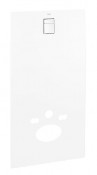 Modulo design in vetro col. MOON WHITE per Rapid SL e Uniset con cassetta da incasso universale GD 2 predisposizioni per le connessioni dello shower toilet Sensia Arena per muri piastrellati vetr[...]